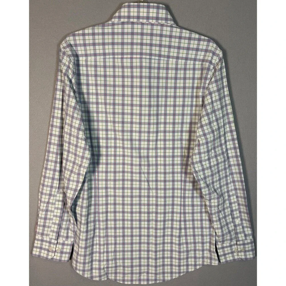 NWT Mizzen Main Leeward Shirt Mens M Trim Fit White Performance - Picture 2 of 9